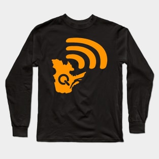 Radio-Québec logo militant Long Sleeve T-Shirt